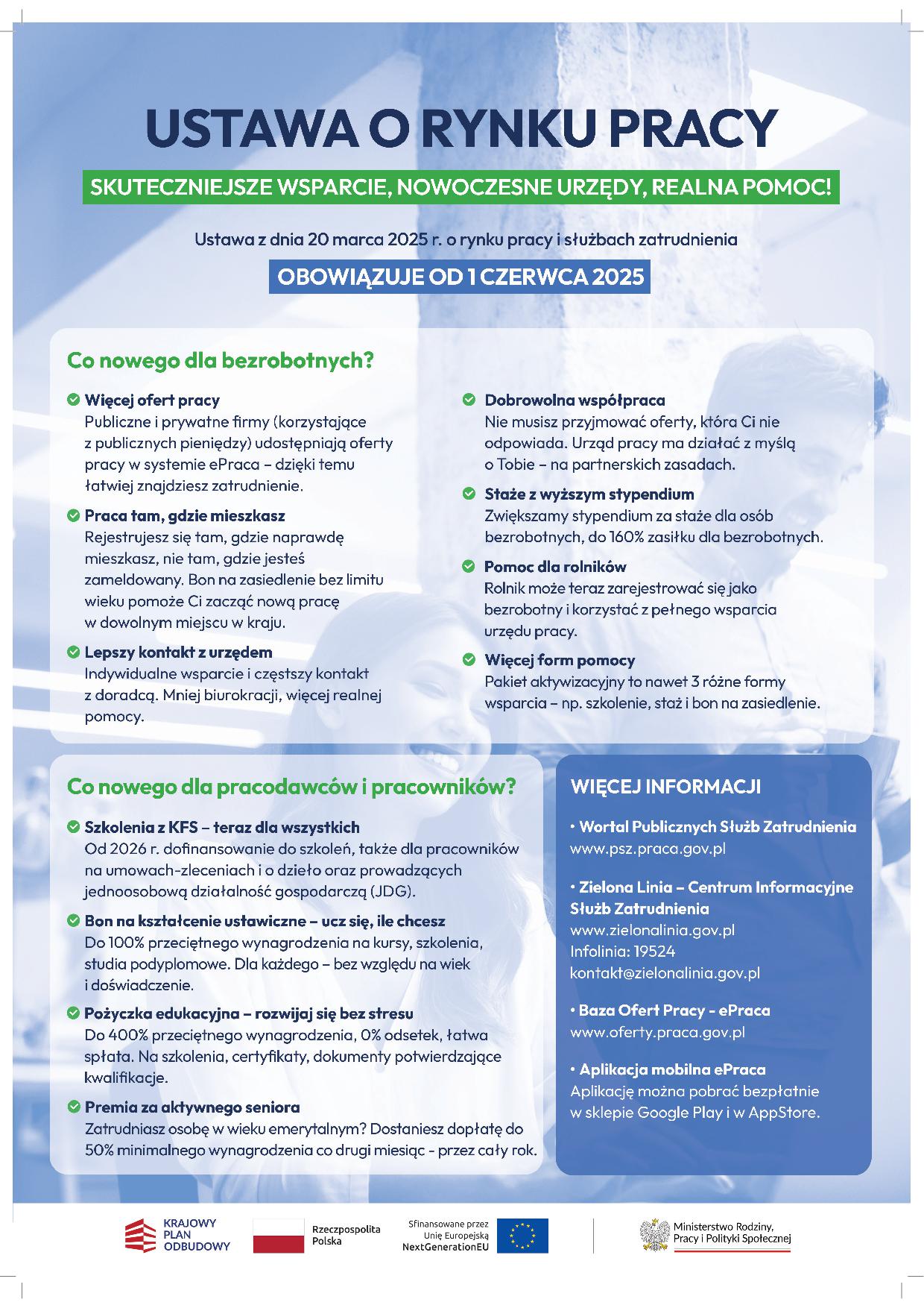 Zdjęcie artykułu Ustawa o rynku pracy i służbach zatrudnienia
