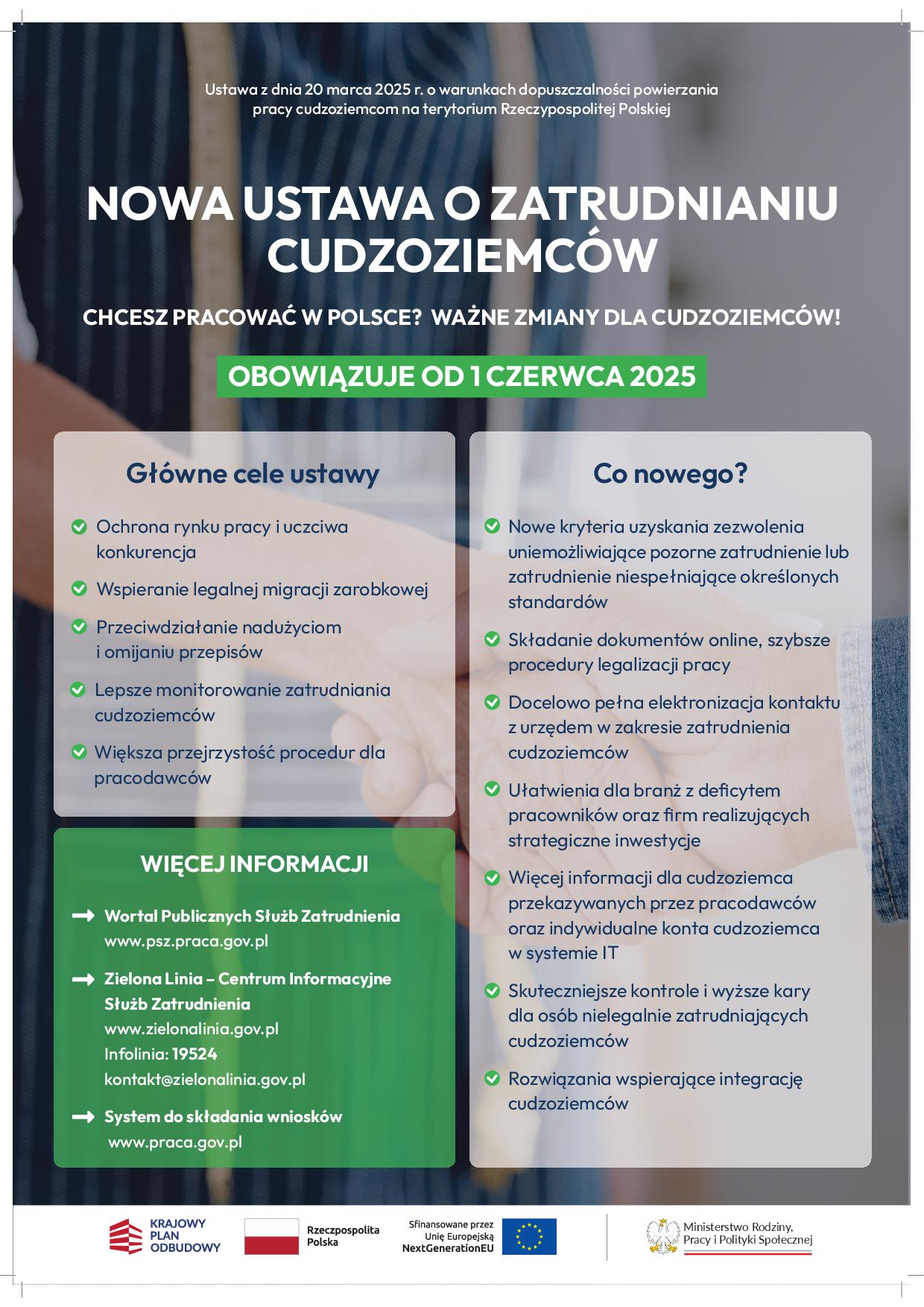 Zdjęcie artykułu Ustawa o warunkach dopuszczalności powierzania pracy cudzoziemcom na terytorium Rzeczypospolitej Polskiej